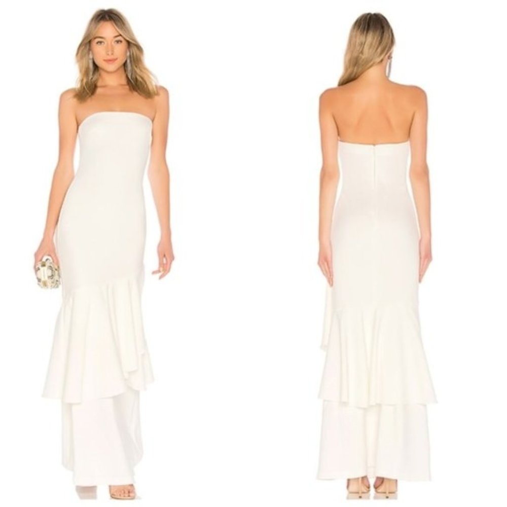 NWT REVOLVE LIKELY Davey White Formal Gown Dress - Picture 2 of 4